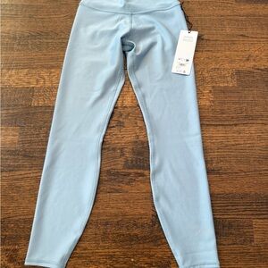 ALO Yoga Blue Leggings with Tapered Fit and Elastic Waistband